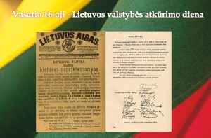 Read more about the article Vasario 16-oji – Lietuvos valstybės atkūrimo diena