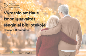 Read more about the article Vyresnio amžiaus žmonių savaitės renginiai bibliotekoje