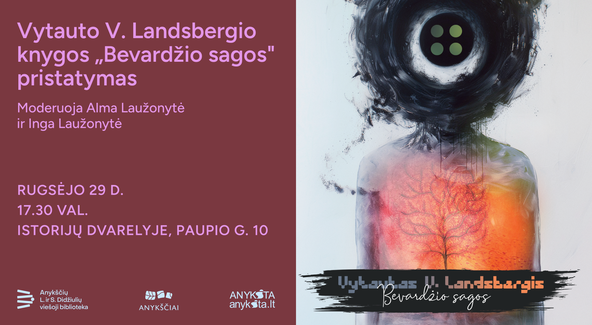 You are currently viewing Istorijų dvarelyje V.V. Landsbergio knygos „Bevardžio sagos“ pristatymas